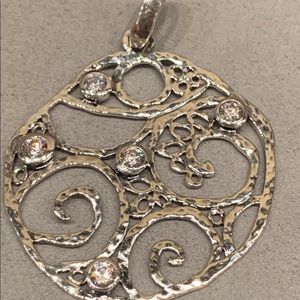 Grace & Heart Sterling Silver Pendant New